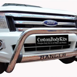 Ford Ranger 2012 - 2015 Nudge Bar Oval Cross Member Stainless Steel