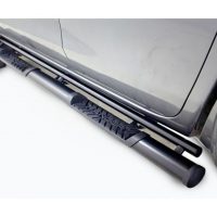 Ford Ranger 2012 - 2020+ Double Cab Side Steps 409 Stainless Steel PC Black