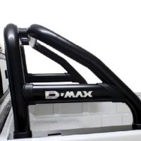 Isuzu KB 2013 - 2020+ Double & Extended Cab Sports Bar (Rollbar) 409 Stainless Steel PC Black