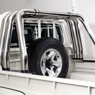 Toyota Landcruiser 70 Series 2004 - 2019 Triple Styling Bar Stainless Steel