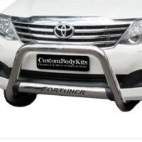 Toyota Fortuner 2006 - 2015 Nudge Bar with Oval Cross Member Stainless Steel