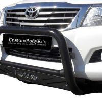 Toyota Hilux 2005 - 2015 Nudge Bar Black Coated with Sump Guard