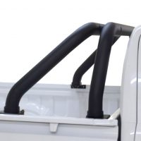 Toyota Hilux 2016 - 2020+ DC & EC Rollbar (Sports Bar) Fleet Range 409 Stainless Steel Powder Coated Black