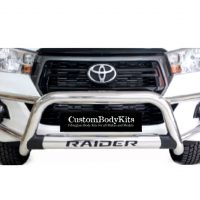 Toyota Hilux 2016 - 2020+ Tri Bumper with Oval Cross Member Stainless Steel