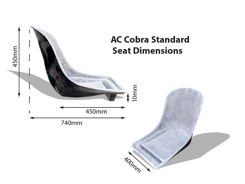 AC Cobra Standard Seat Back Dimensions