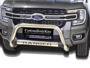 Ford Ranger NEW GEN 2023+ Nudge Bars Oval Cross Member Stainless Steel