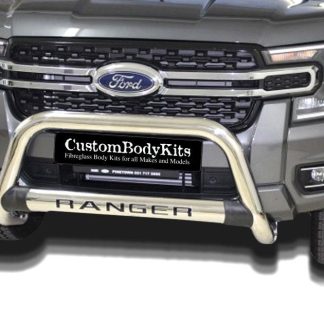 Ford Ranger NEW GEN 2023+ Nudge Bars Oval Cross Member Stainless Steel