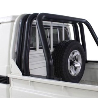 Toyota Landcruiser 70 & 79 Series 2004 - 2023+ Triple Styling Bar 409 Stainless Steel PC BLACK