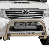 Toyota Hilux 2011 - 2015 Nudge Bar with Oval Cross Member Stainless Steel