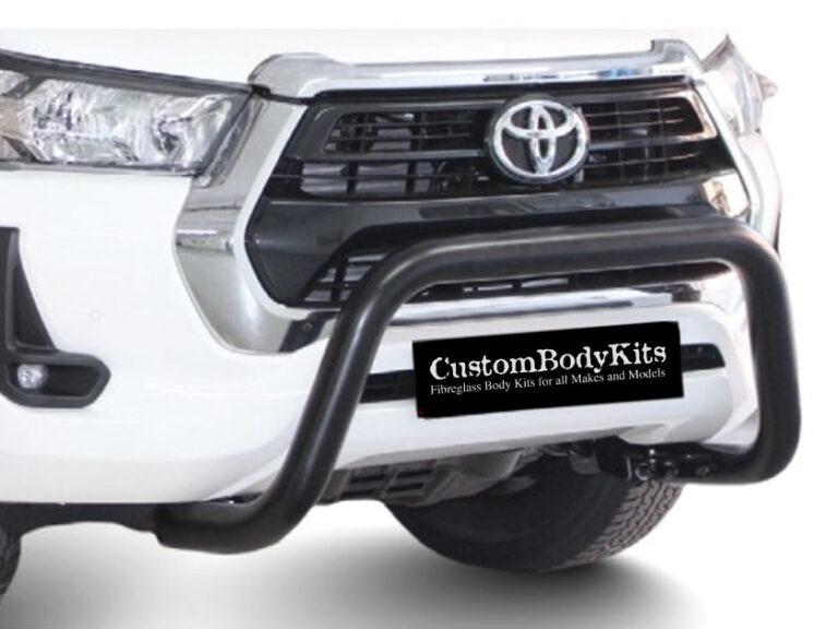 Toyota Hilux 2016 – 2024+ Fleet Nudge Bar Black 409 Stainless Steel ...