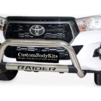 Toyota Hilux 2016 - 2023+ Nudge Bar with Oval Cross Member Stainless Steel