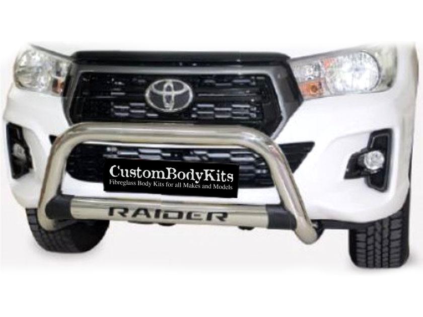 Toyota Hilux 2016 - 2023+ Nudge Bar with Oval Cross Member Stainless Steel