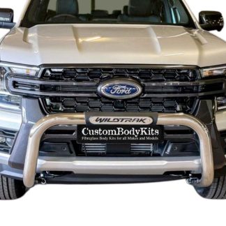 Ford Wildtrak 2023+ PDC Friendly Nudge Bar Stainless Steel